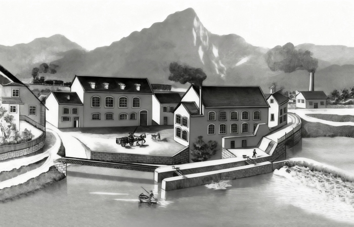 [Illustration de l'usine vers 190X]